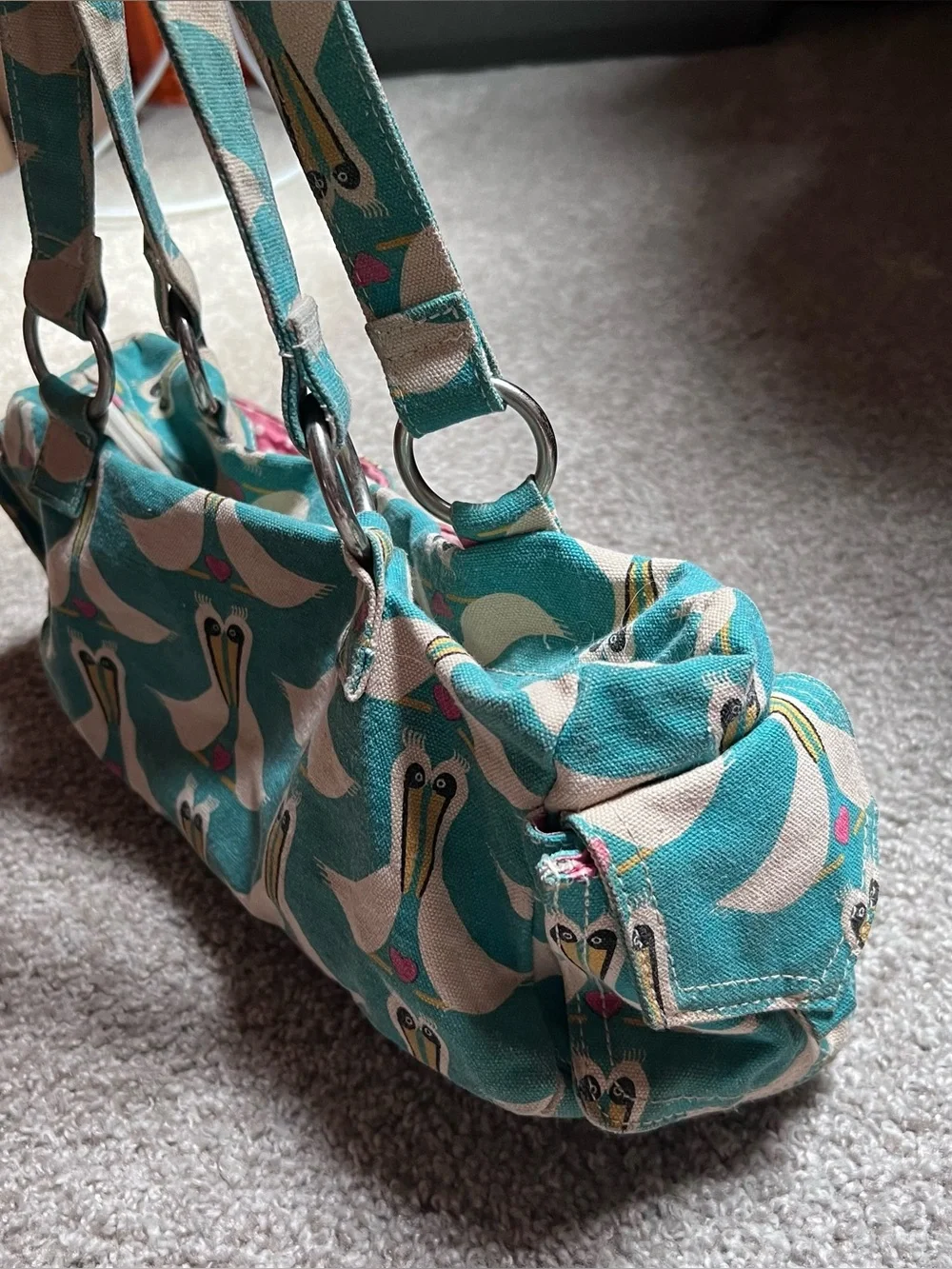 Bungalow360 Satchel Purse in Pelican Print